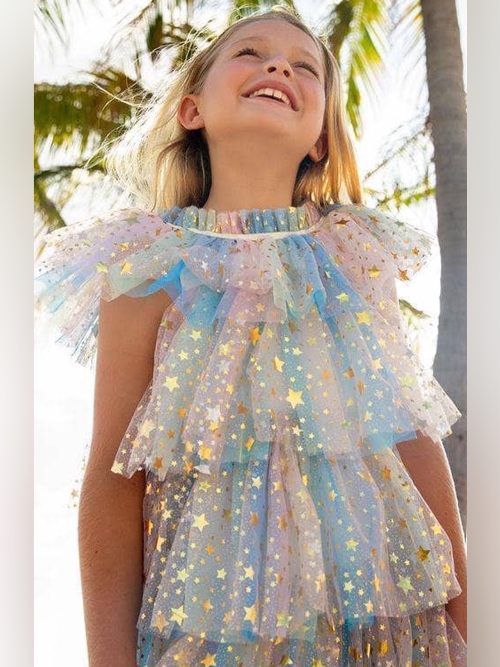 Lola and the boys pastel stars dress size 2
